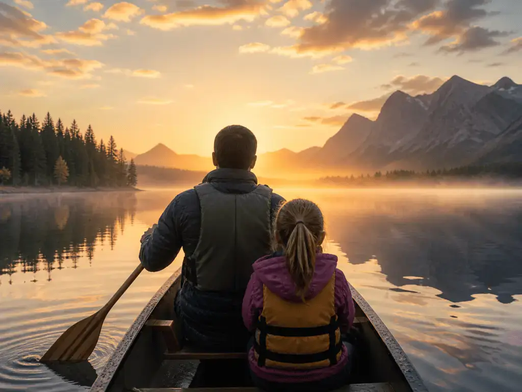 Bill Ilkov enjoying boating with daughter