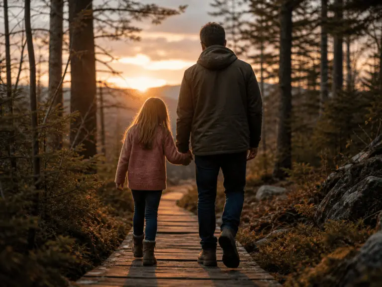 Bill Ilkov during a calm morning dad-life moment